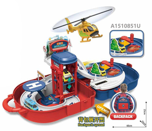 Sac à dos STEM KIDS CONSTRUCTION PARKING <span class=keywords><strong>LOT</strong></span> avec voiture et <span class=keywords><strong>avion</strong></span> en métal moulé sous pression, 37 pièces - Product Image 4