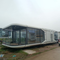 Maison préfabriquée modulaire de luxe portable 1150mm*330mm*330mm, design moderne, capsule spatiale