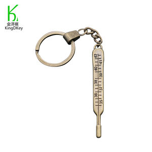 Portachiavi con ciondolo termometro medico in metallo di alta qualità per regali di infermiere medico - Product Image 3