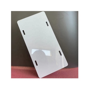 Placas <span class=keywords><strong>de</strong></span> matrícula <span class=keywords><strong>de</strong></span> aluminio para coche, color blanco, sublimación, 12 ''x 6'' x 0.025 '', novedad - Product Image 2