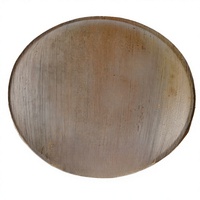 Assiette de service en feuille de palmier, couleur unie, minimaliste, écologique, biodégradable, durable, qualité alimentaire, jetable, pour fête, gravure, support 6
