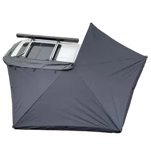 Outdoor Camping Retractable LED 270 Degrees Freestanding Car Side Awning Free Standing 270 Foxwing Awning