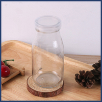 Accepter la personnalisation de plusieurs tailles bouteilles de boisson en verre transparent gobelet eau lait tasse couvercle