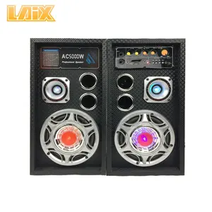 Laix SS-A4 5インチIndoor Active Speakers BT 80WウーファーBass Audio System Wooden Box LED Light Panel Powered Stage Speaker