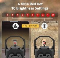 CVLIFE WolfCovert HD Dot Sight en alliage d'aluminium, équipement tactique avec fonction de réveil par mouvement