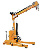 Grue mobile pivotante à 360 degrés, grue de levage hydraulique alimentée par batterie pour la manutention des matériaux