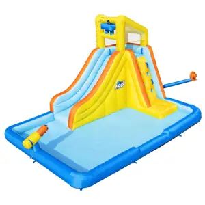 Bestway 53349 Super Water Park con tobogán para niños Instalaciones de entretenimiento inflables