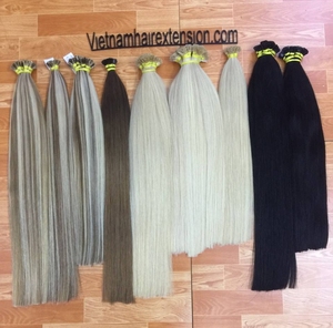Hot Sale Straight Flat U Tip Human Hair <b>Extensions</b> itip Various Colors Keratin <b>Nail</b> Tip Hair For Hair Vendors - Product Image 5
