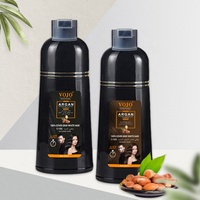 VOJO Vente en Gros Marque Privée Populaire Shampoing Colorant Permanent Naturel aux Plantes 500ml à l'Huile d'Argan pour une Coloration Rapide