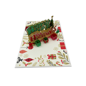 Christmas Valentine's Day <b>Gifts</b> Offset Printing Happy Holiday 3D Pop Card Handmade Paper Crafts Vietnam Custom Fairy Letters - Product Image 6