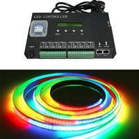 Controlador de Luces LED Digitales Programable DMX512 de 8 Puertos Metálicos H807SA, 8 Canales, 8192 Píxeles, Tarjeta SD, Art-Net, DMX Fácil