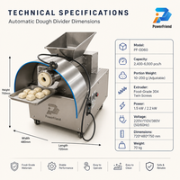 Machine à diviser et à arrondir la pâte en acier inoxydable pour pains à burger, de haute qualité, pour une longue durée de vie professionnelle