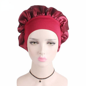 Gorro de Dormir y Baño de Ala Ancha para Mujer, Unisex, con Banda Elástica, para el Cuidado del Cabello - Product Image 1