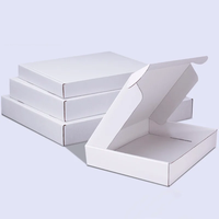 Vente en gros en stock blanc vierge boîte d'avion emballage en papier ondulé livraison express logo personnalisé disponible
