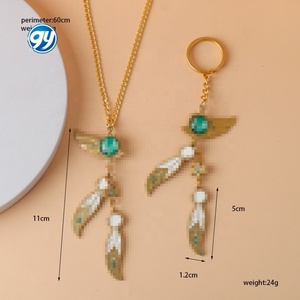 สร้อยคอ Wowei Furina จี้คริสตัล Fontaine พวงกุญแจ Focalors ป้ายอะนิเมะ อุปกรณ์เสริม - Product Image 6