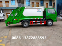 Camion compacteur de collecte de déchets diesel Dongfeng 4x2 Camion collecteur d'ordures à transmission manuelle Camion de transport Noyau Moteur Boîte de vitesses