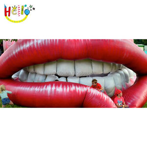 Modelo de boca inflable <span class=keywords><strong>gigante</strong></span>, beso inflable, labios rojos inflables para escenario, concierto, fiesta y espectáculo, Día de San Valentín - Product Image 6