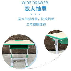 Foshan Mingzhong Furniture School Lunch Break <b>Desk</b> Chair Set Adjustable Foldable Plastic Modern Minimalist Style For Students - Product Image 4