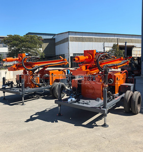 Plataforma de perforación de pozos de agua con ruedas de 200m Plataforma de perforación de pozos de agua montada en remolque - Product Image 3