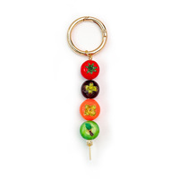 Groothandel kleurrijke hars fruit kralen tasbedel geassorteerde mini simulatie fruit kralen tasbedel sleutelhanger tas hanger accessoire