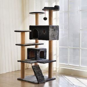 Arbres à chat de haute qualité en gros, design tendance pour grands chats, en bois - Product Image 4
