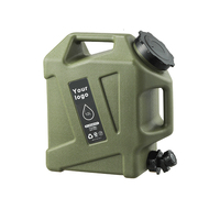 Seau de stockage d'eau en plastique HDPE conteneur d'eau seau de camping robuste avec bec et tuyau d'eau réservoir extérieur 10L 20L
