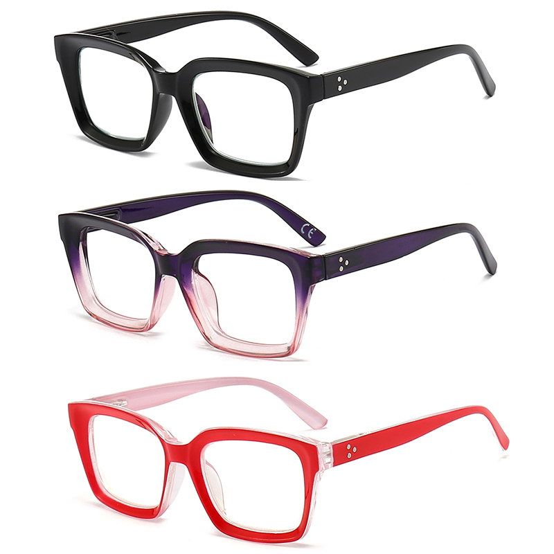 Blue Light Blocking Clear Lens Reading Glasses For Women Round Classic