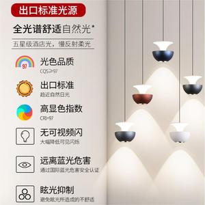 Modern Minimalist Designer Bedside Pendant Light Simple Hanging Cord Lamp Height Adjustable New <b>Small</b> Chandelier Pendant Light - Product Image 6