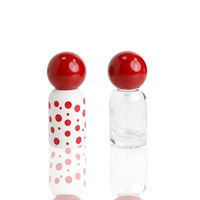 Flacon d'émulsion en verre à fond épais personnalisable de 30 ml, bouchon estampé à chaud, pulvérisateur à pompe, couleur personnalisée, forme elliptique, modèle JG-94 JIN