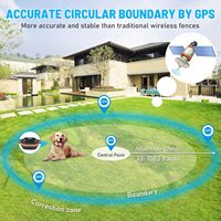 Clôture sans fil GPS Elecpet compatible avec l'application Localiser d'Apple, système de confinement électrique pour animaux de compagnie, collier rechargeable résistant à la pluie