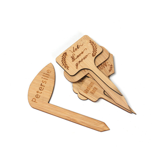Thẻ Tre <span class=keywords><strong>T</strong></span>ùy Chỉnh Nhãn Cây Gỗ Vườn Thẻ Chữ <span class=keywords><strong>T</strong></span>/Hình Tròn Vuông/Hình Chữ Nhậ<span class=keywords><strong>t</strong></span> Cọc Làm Vườn - Product Image 5