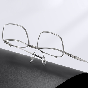 <span class=keywords><strong>Lunettes</strong></span> de lecture SR de haute qualité, monture métallique rabattable, design tendance, monture carrée pleine, légères, anti-lumière bleue - Product Image 5