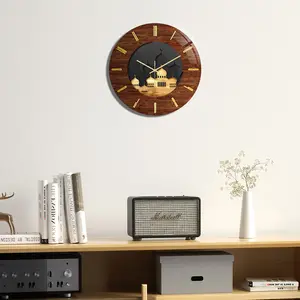 RAMANDA-Reloj de pared acrílico para decoración de habitación, lujoso