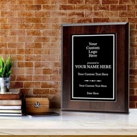Signes ByLITA Prix de plaque en bois personnalisable | Option de montage de chevalet | Cadeau de reconnaissance pour les gagnants de prix, certificats