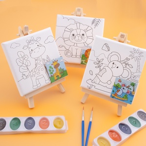 Pintura Digital con Patrones de Dibujos Animados, con Caballete, Pinceles y Pinturas <span class=keywords><strong>para</strong></span> Principiantes, Niños y Niñas, Juguetes Educativos - Product Image 1