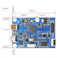 Modul Layar Sentuh Kontrol Board LCD TFT IPS 4,7 inci 720x1280, Papan Driver Mipi Kustom, Layar Raspberry Pi 5
