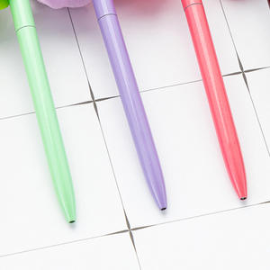 Gao <span class=keywords><strong>Shi</strong></span> Stylo à bille en métal suspendu en forme de fleur 0.5mm de largeur Signature personnalisée pour anniversaire ou fête des enseignants Cadeau Logo - Product Image 3