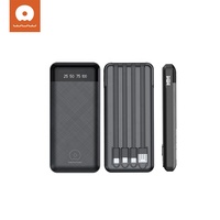 Chargeur portable haute capacité 10000 mAh Powerbank avec câble compatible avec les smartphones