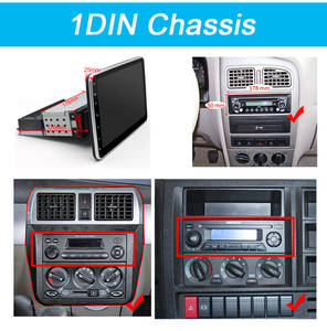 Schermo IPS Universale da 9/10 Pollici Android 15 2 Din 1 Din Autoradio con Lettore DVD Stereo Multimediale per Auto con Rotazione a 360 Gradi - Product Image 3