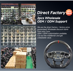 พวงมาลัยคาร์บอนไฟเบอร์สำหรับรถแข่งฟอร์ดโฟกัส rs/st Mk2 Mk3พื้นเรียบและ Alcantara - Product Image 5