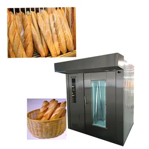 Oven Roti Komersial 32 Nampan Rotary Oven Troli Tunggal Baking Oven