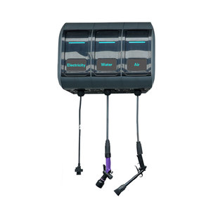 Commercial Wall-Mounted 10m 3-IN-1 Water Air Electric Combination Hose Reel for Full Car <strong>Wash</strong> Bay Setup - Product Image 2