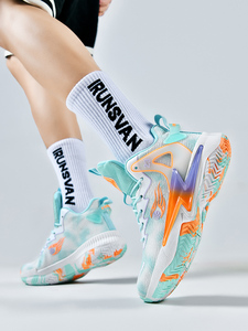 2024 High Quality Summer Running Sneakers Non-Slip Fashion High-Top Casual <strong>Basketball</strong> <strong>Shoes</strong> Men Women New Style <strong>Outdoor</strong> Sneakers - Product Image 3