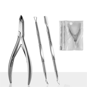 WELLFLYER-Pince à cuticules en acier inoxydable personnalisée pour enlever les peaux mortes, outil pour ongles incarnés épais, CN-342 - Product Image 2