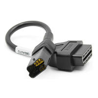 Cable de Escáner de Diagnóstico OBD2 de 4 Pines a 16 Pines, 12V/24V para Automóviles, Lector de Códigos