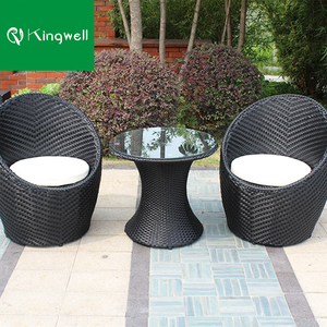 Outdoor Furniture Classical Style Rattan Wicker Dining <strong>Table</strong> Set <strong>Balcony</strong> Coffee <strong>Table</strong> and Bistro Chairs Patio Dining Sets - Product Image 6