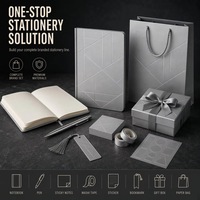 Carnet de notes A5 personnalisé en cuir PU avec logo doré, agenda à couverture rigide, cadeaux d'affaires personnalisés, ensemble de papeterie, vente en gros OEM