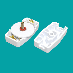Wit Zwart US SPT-2 Elektronische Inline Enkelpolige 1NO1NC aan uit Gear Draaiknop Stroomschakelaar 18AWG 6A <span class=keywords><strong>120V</strong></span> - Product Image 4