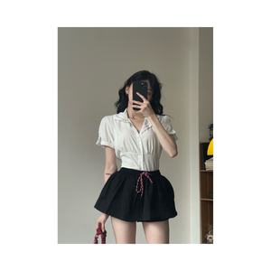 Falda pantalón de verano para mujer con MOQ bajo, cintura alta, transpirable, con cordón, muchos colores, cintura elástica, muestra gratuita - Product Image 4