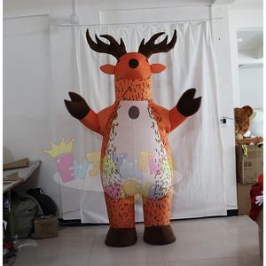 Nouveau design OEM de mascotte de Noël en peluche Bonbons gonflables Pain d'épice Olaf Bonhomme de neige <span class=keywords><strong>Renne</strong></span> Costume d'arbre du Père Noël à vendre - Product Image 4